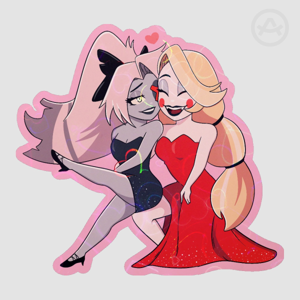 Chaggie Colored Edge Die Cut Sticker