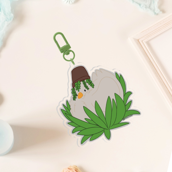 Pothead Chicken Keychains