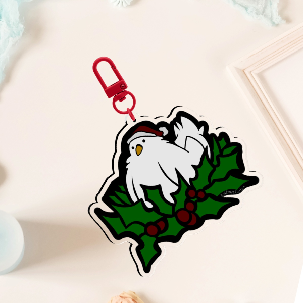 Winter Chicken Keychains