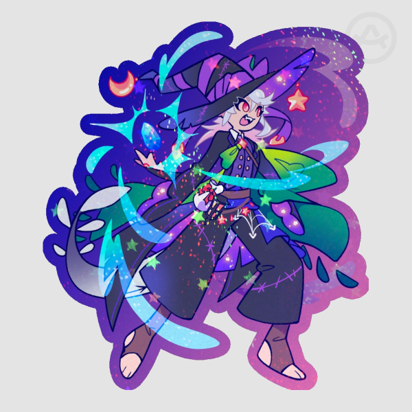 Halloween Corrin (m) Die Cut Sticker