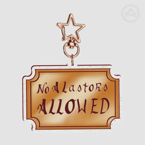 No ALastoRs ALLOWED!! Lucifer sign keychain!