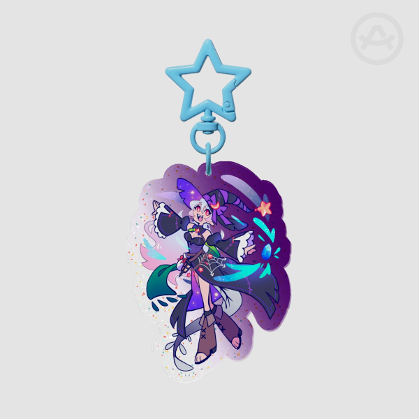 Halloween Corrin (f) Glitter Keychain