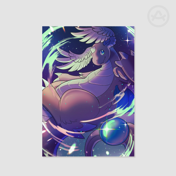 Mega Dragonite (A3 Poster Print)