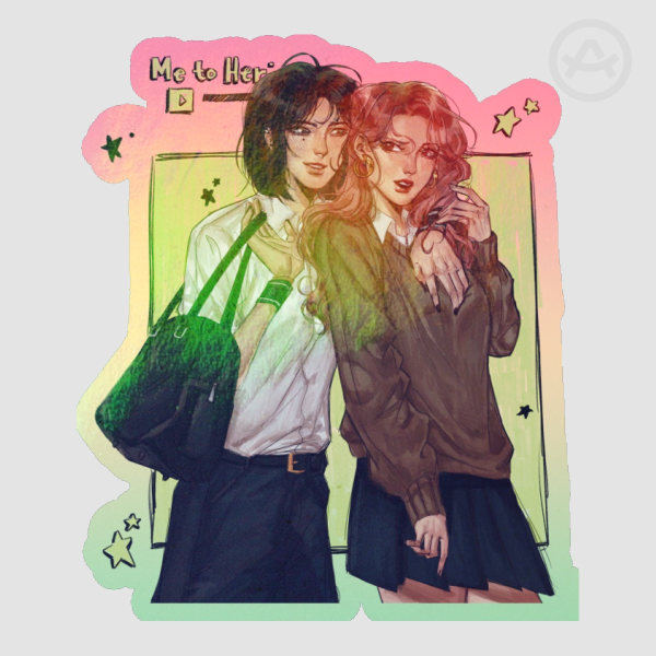 Colored Edge Die Cut Stickers