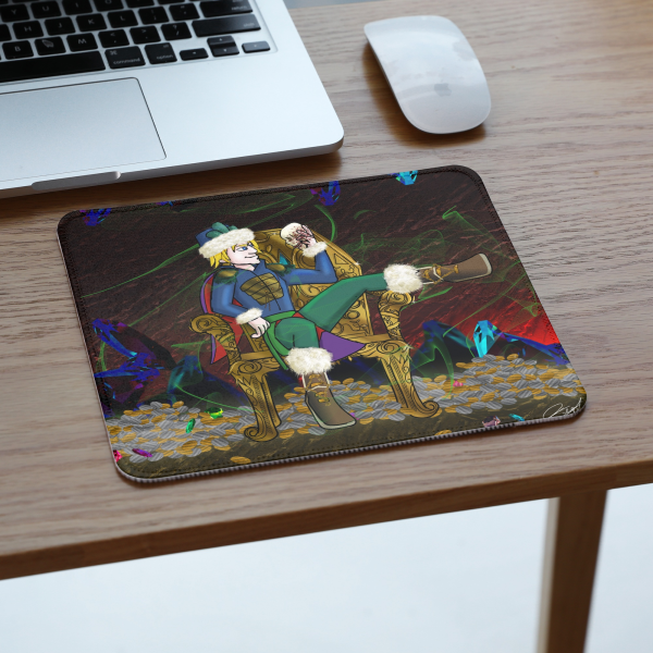 Deadly Gold Square Mouse Pad