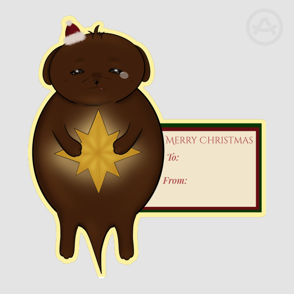 π Holiday Gift Tag (Festive Edition) - Chubby Companion