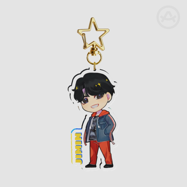 Jimin BTS "Anpanman" Clear Acrylic Keychain