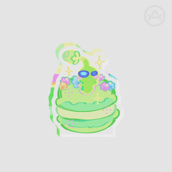Glow Pikmin Macaron | Thick Acrylic Stand