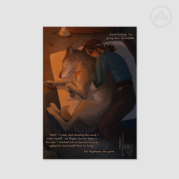 Nighteyes and Fitz - A5 Print