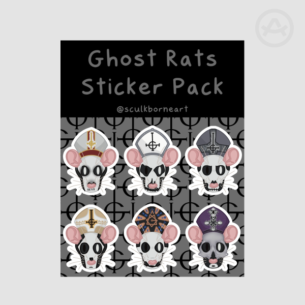 Ghost Rats Sticker Sheet