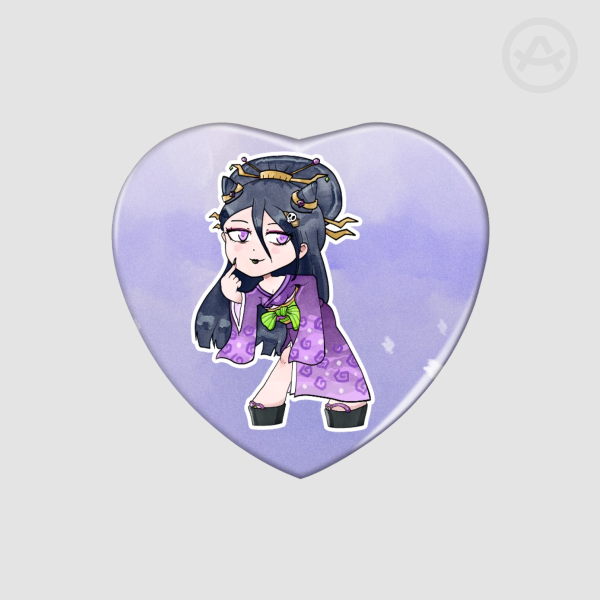 Shamona Heart Shape Badge