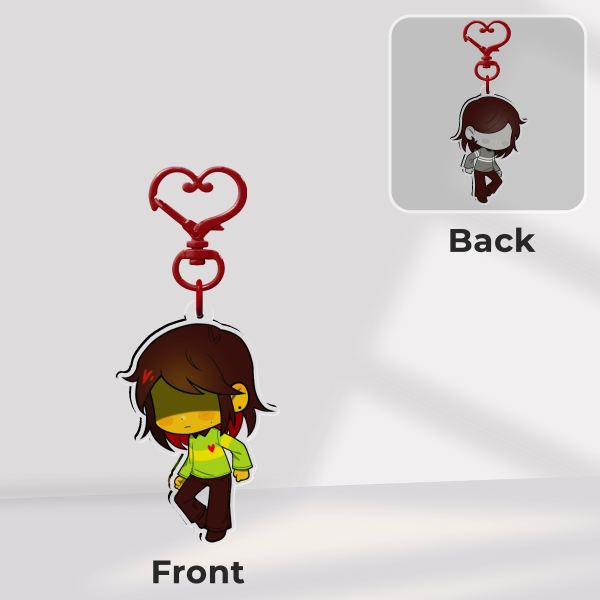kris & vessel deltarune doublesided keychain