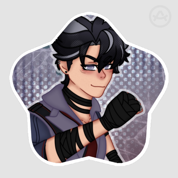 Wriothesley Star Shaped Die Cut Stickers