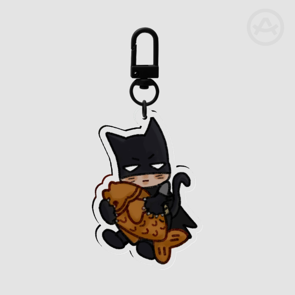 Kitty Batman Keychain