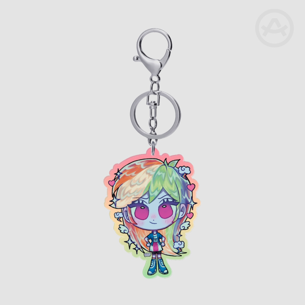 Rainbowdash Keychain