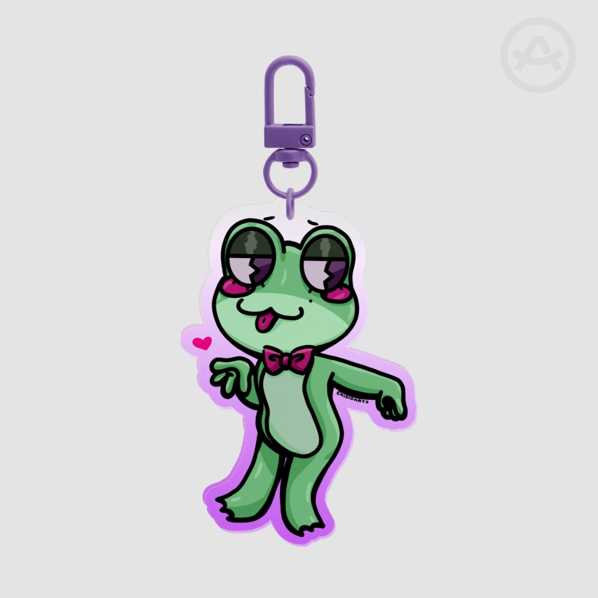 Ribbit Keychain TADC Doublesided