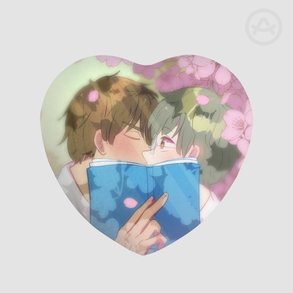 Botón corazón Touya & Yukito