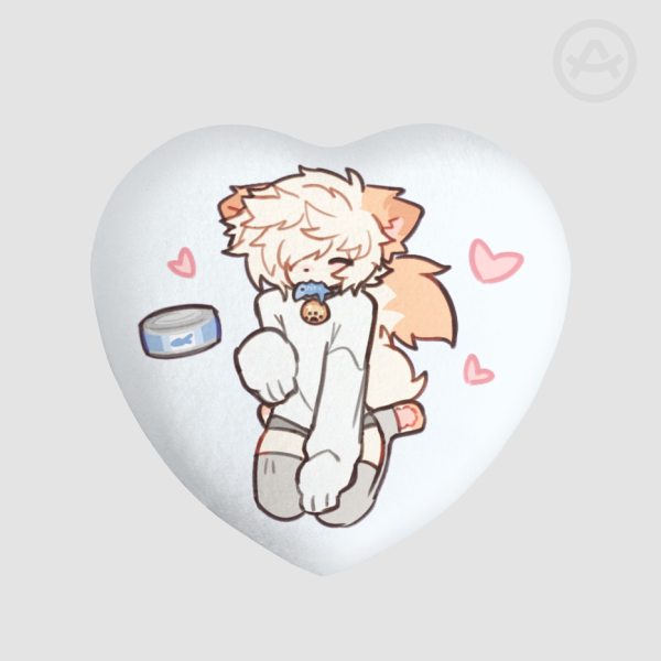 Wypher eat fish plush badge