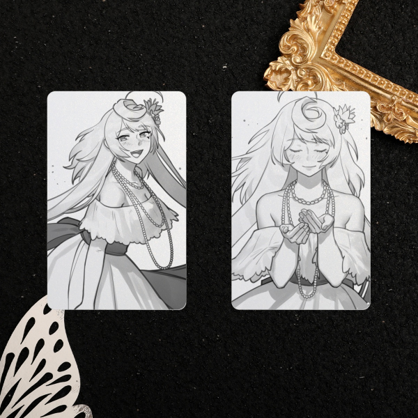Maika Baiana BW sketch Photocard