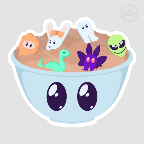 Cryptid Cereal - Sticker
