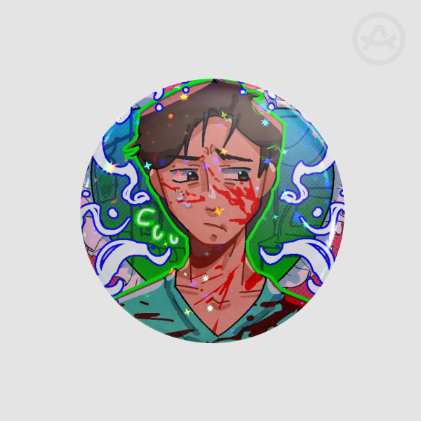 [Re-Animator] Daniel Cain Holo Star Button Pin