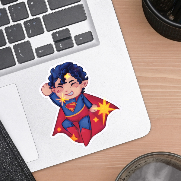 Superman sticker holo star