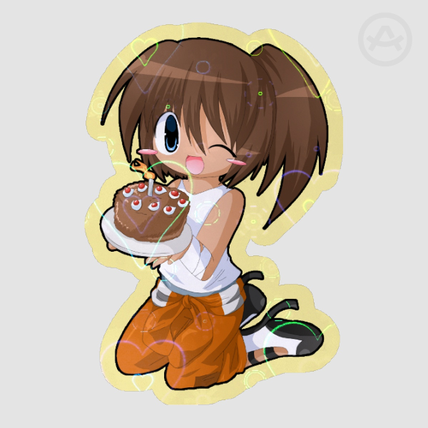 Chell Sticker (portal 2)