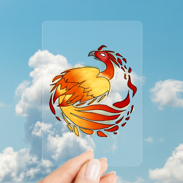 Firebird Plastic Transparent Photocards