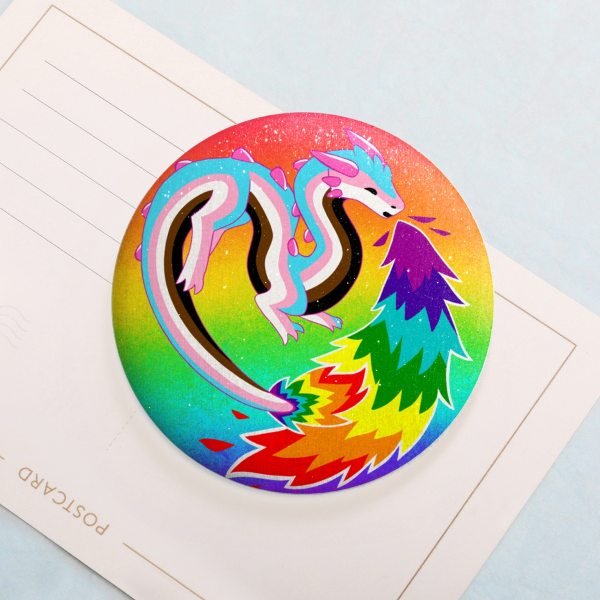 Pride Dragon badge