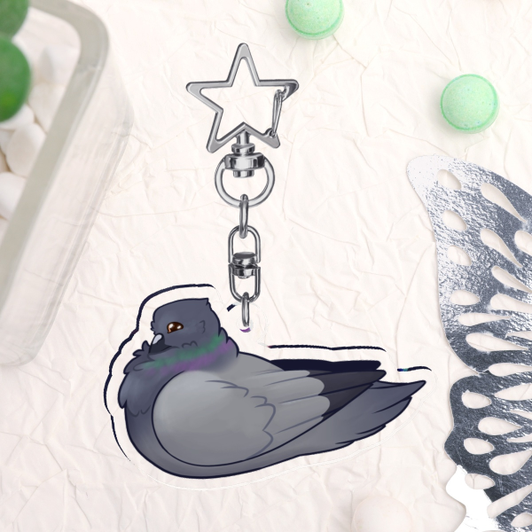 Tiny Pigeon Loaf - Keychain