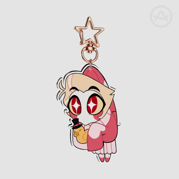 Comfy Lucifer ||  Clear Acrylic Keychains