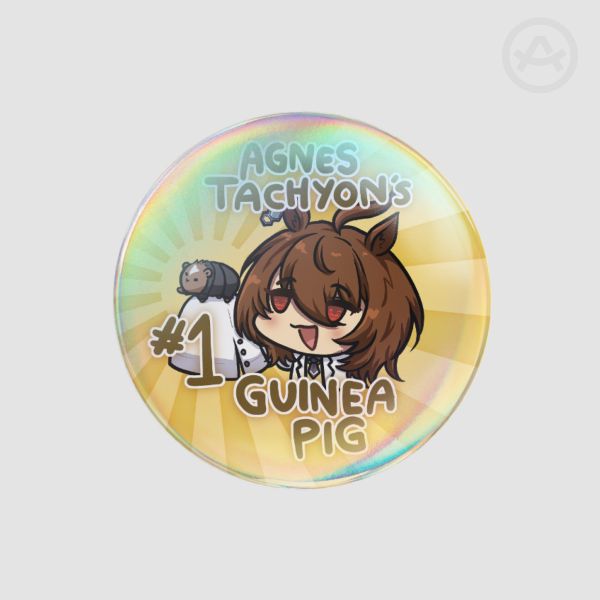 Agnes Tachyon's #1 Guinea Pig Pin Badge