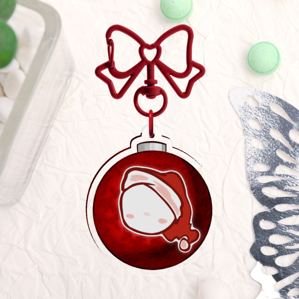 Slenderman Creepypasta Christmas Ornament Keychain