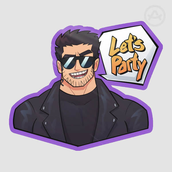 Let's Party Lucas | Sticker