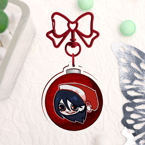 Jeff The Killer Creepypasta Christmas Ornament Keychain