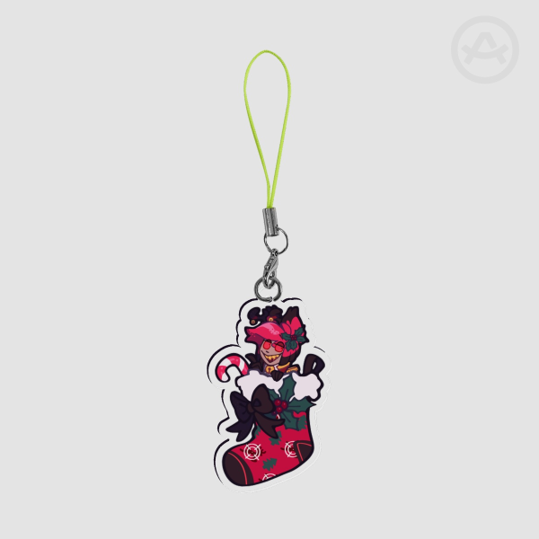 Alastor Sock Christmas Keychain