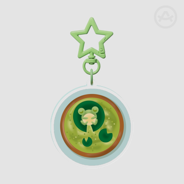 Frog Matcha Acrylic Keychains