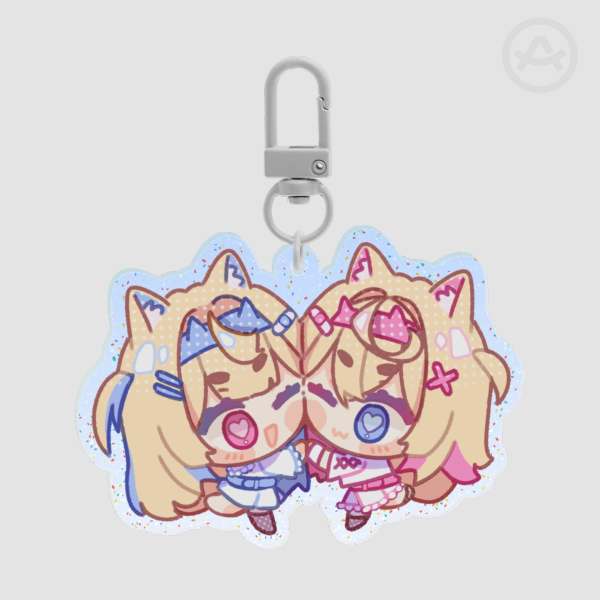 fuwamoco Glitter Acrylic Keychains