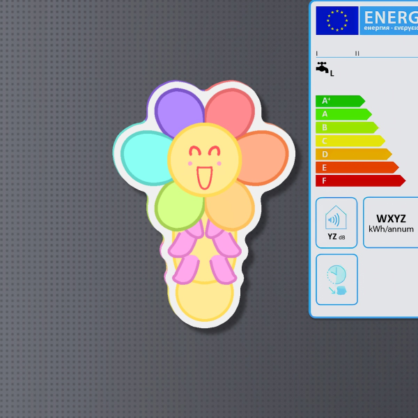 Flow flow fridge magnet