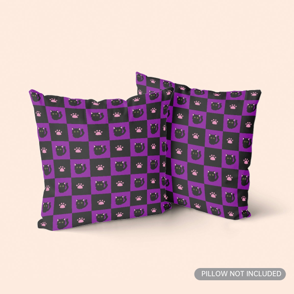 Black Cat Double-sided Print Pillowcase - Double-sided Print