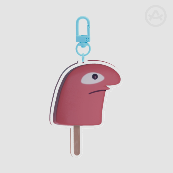 Allan Red Popsicle Keychain