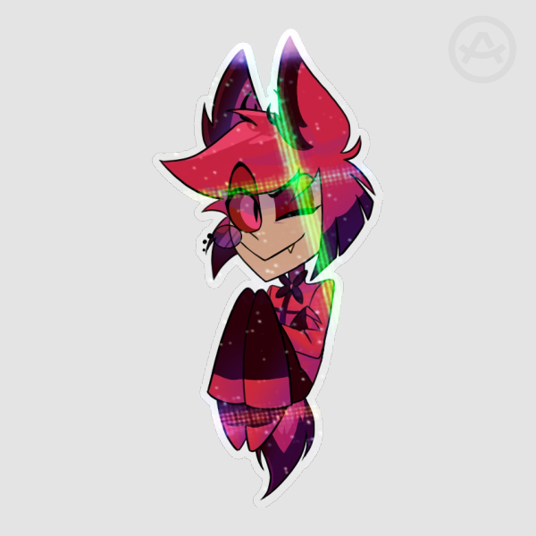 Alastor Fluffy Tail ||  Die Cut Stickers