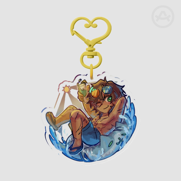 Scar Clear Acrylic Keychain