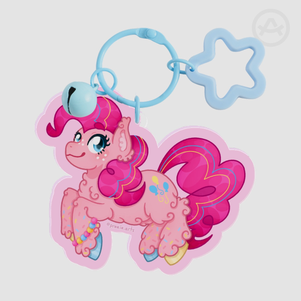 Pinkie Pie Double Sided Acrylic Keychain