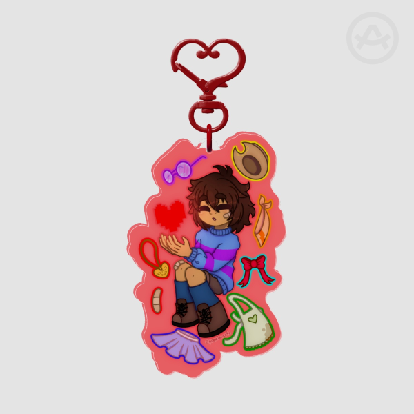 Frisk Undertale Double Sided Acrylic Keychain