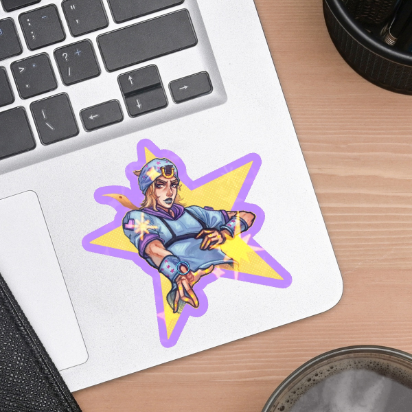 Johnny holo star Sticker