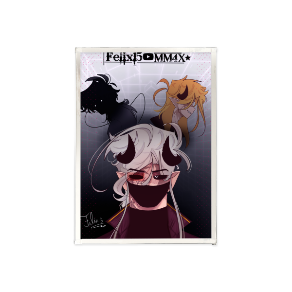 Felix OC's  Art Boards with Silver-Edged - 4.1"x5.83 "(105x148mm)