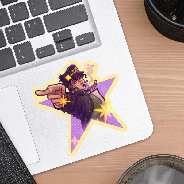 Jotaro holo star Sticker