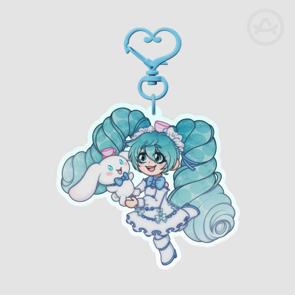 Cinnamoroll X Miku Acrylic Keychain
