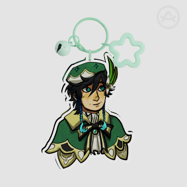Venti/Barbatos Clear Acrylic Keychains